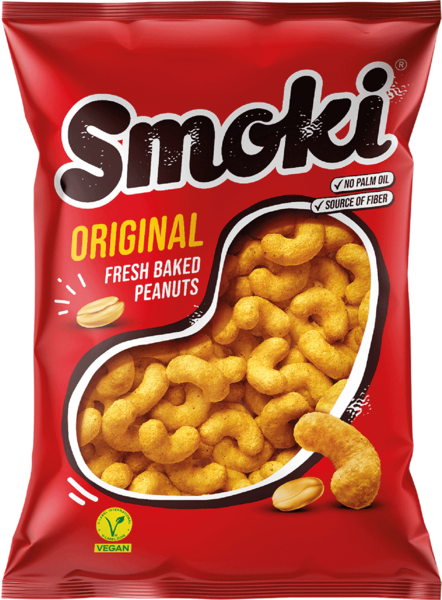 Stark Smoki Fresh Baked Peanuts/ Pähkinä sipsi 50g - Sipsit - 6587 - 1