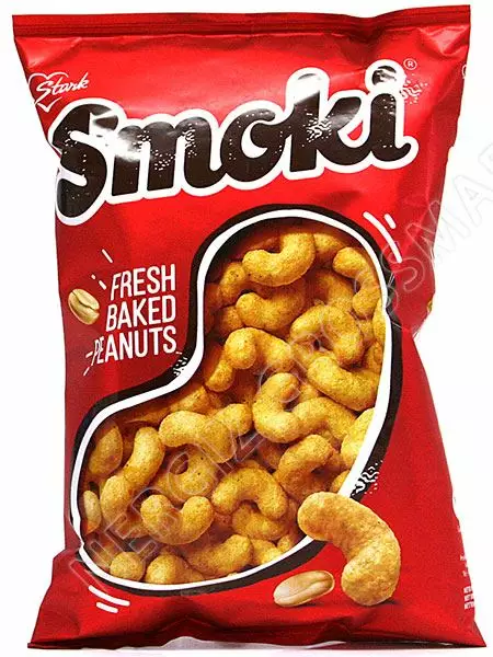 Stark Smoki Fresh Baked Peanuts/ Pähkinä sipsi 50g - Sipsit - 6587 - 1