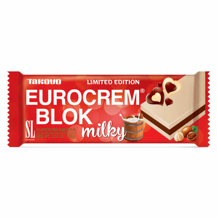 Takovo SL Eurocrem Blok Milky Valkosuklaapatukka 100g - Patukat - 14117 - 1
