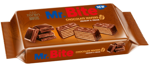 Toren Mr. Bite Chocolate Wafers / Suklaavohvelikeksi 38g - Patukat - 20287 - 1