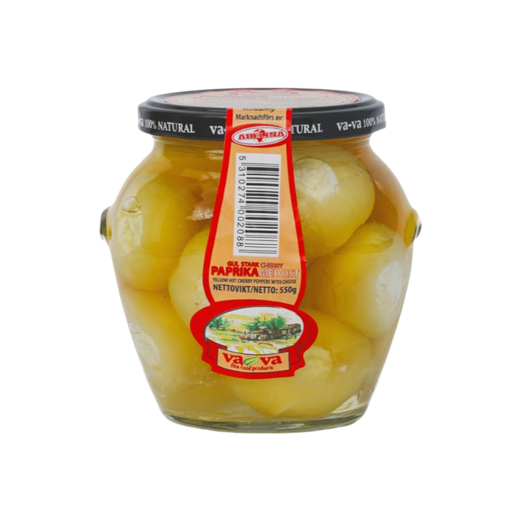 Vava Yellow Paprika/ Keltainen Paprika Juustolla 550g - Tomaatti- ja paprikasäilykkeet - 17567 - 1