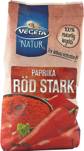 Vegeta Paprikapulver Hot/ Paprikajauhe tulinen 100g - Chilimausteet - 7917 - 1