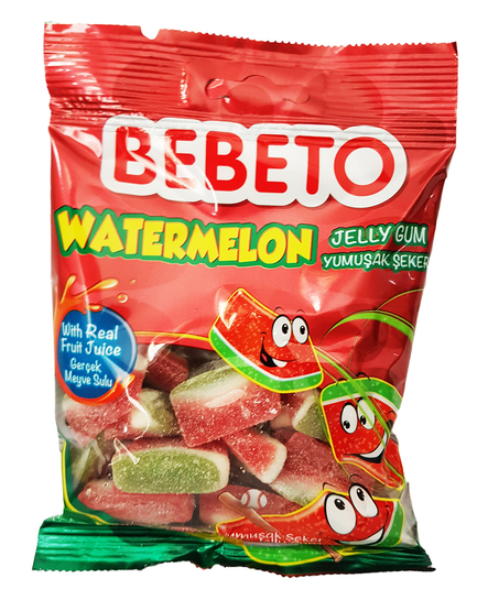 Bebeto Watermelon Karkkipussi 80g - Irtomakeiset - 818 - 2
