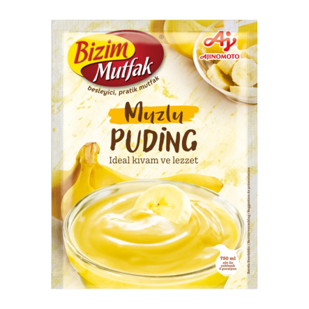 Bizim Mutfak Banana Puding/ Banaani Vanukasjauhe 120g - Vanukkaat ja jälkiruoka-ainekset - 19068 - 1