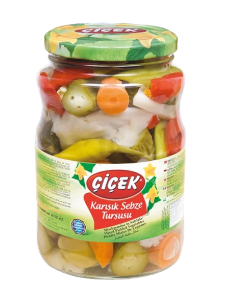 Cicek Turlu Tursu / Vihannessekoitus suolaliemessä 1600/900g CAM - Vihannessäilykkeet - 20728 - 1