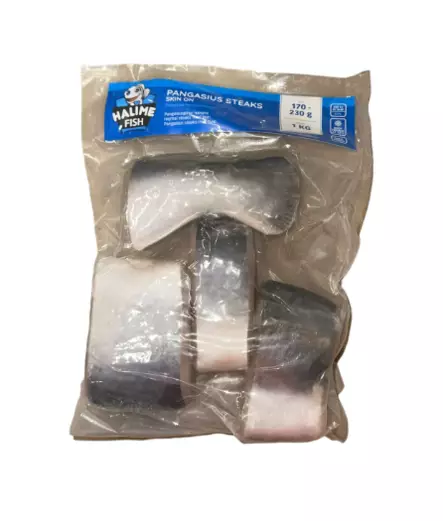 Halime Fish Pangasius Steaks skin on, bones in 170-230g 800g - Pakastekalat - 6858 - 2