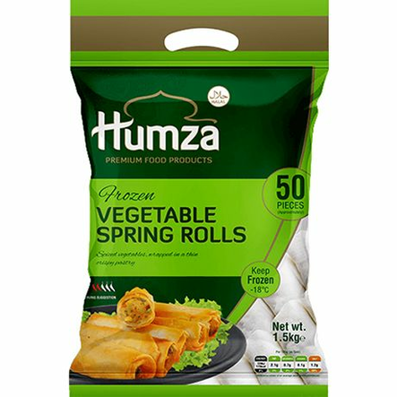 Humza Vegetable Spring Rolls/ Kasvis kevätkääryleet 1,65kg - Suolaiset leivonnaiset - 18588 - 1