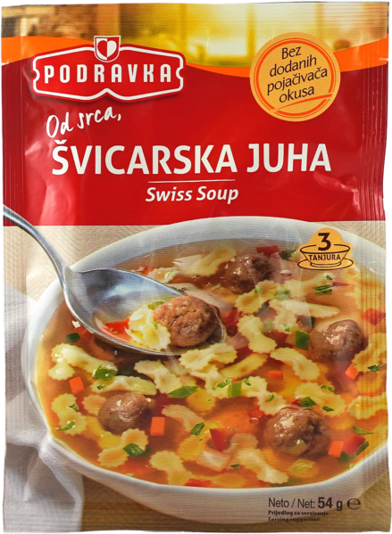 Podravka Svicarska Juha Soppa 54g - Valmiskeitot ja valmisjauheet - 21018 - 1