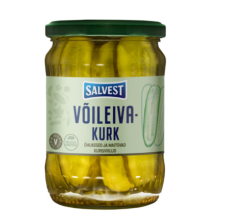 Salvest Marinated Cucumbers/ Viipale Suolakurkku 530g CAM - Kurkkusäilykkeet - 19838 - 1