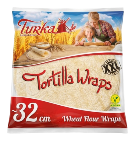 Turka Tortilla Wraps/ Tortilla 18x32cm 1,71Kg - Tortilla-leivät - 21118 - 1