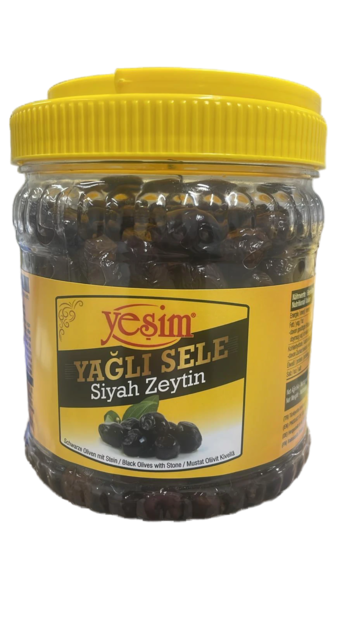 Yesim Yagli Sele Siyah Zeytin / Musta oliivi kivellinen 700g PET - Oliivisäilykkeet - 19648 - 1