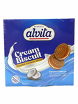 Alvita Creme Sandwich Biscuit Coconut / Kookoksen makuinen täytekeksi 260g - Täytekeksit ja vohvelit - 19608 - 1