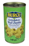 Burcu Cekirdeksiz Yesil Zeytin / Kivettömät vihreät oliivit suolaliemessä 140g T - Oliivisäilykkeet - 12018 - 1
