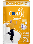 Confy Lady Hygienic Pad Maxi Normal Eco2/ Terveysside 20kpl - Hygieniatarvikkeet - 19488 - 1