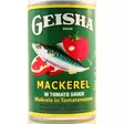 Geisha Mackerel in Tomato Sauce / Makrilli tomaattikastikkeessa 155g TNK - Kala- ja äyriäissäilykkeet - 5798 - 1