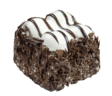 Maun White Profiterole Square Mono Cake 9pcs 1,485kg - Pakastemakeiset ja -jälkiruoat - 18718 - 1