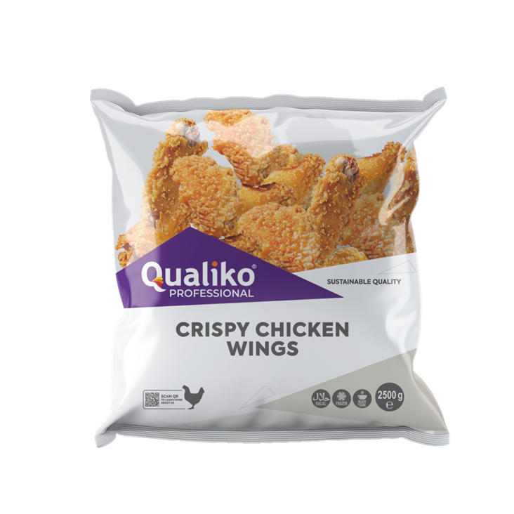 Qualiko Frozen Crispy Chicken Wings/ Kanan Siivet 2,5kg - Kana pakasteet - 18178 - 1