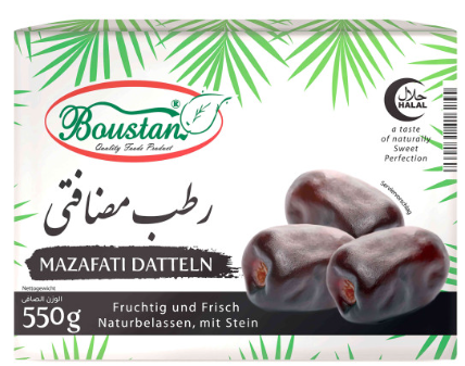Boustan Mazafati Datteln Taateli 550g - Kuivatut hedelmät - 18358 - 1