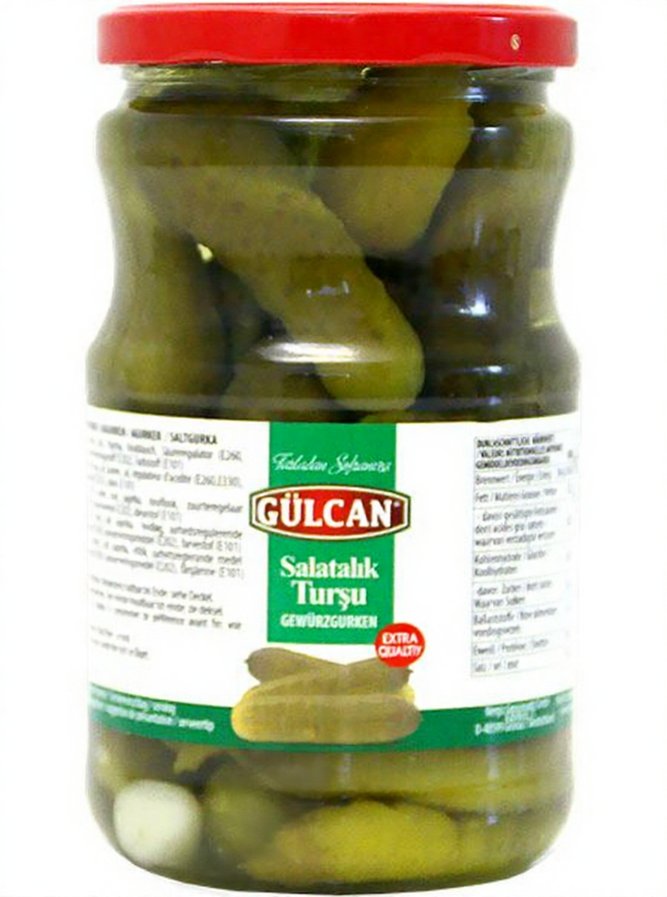 Gulcan Tursu Salatalik/ Suolakurkku 720g CAM - Kurkkusäilykkeet - 18958 - 1