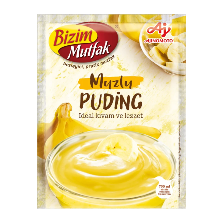 Bizim Mutfak Banana Puding/ Banaani Vanukasjauhe 120g - Vanukkaat ja jälkiruoka-ainekset - 19068 - 1