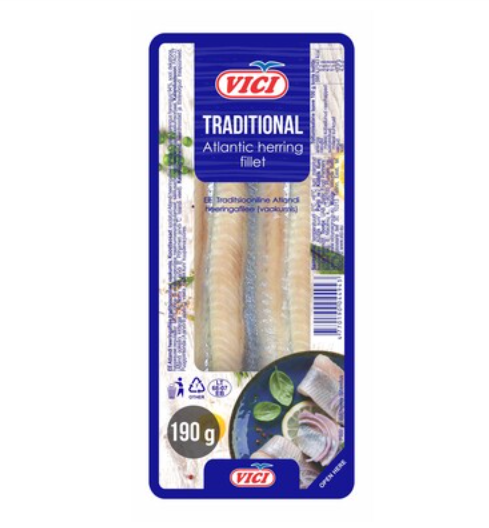 Vici Sillifilee Perinteinen ilman öljyä 190g - Kala- ja äyriäissäilykkeet - 19788 - 1