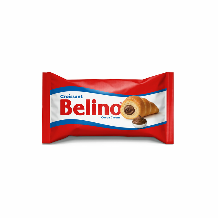 Belino Croissant Cocoa/ Kaakao Kroisantti 80g - Täytekeksit ja vohvelit - 19908 - 1