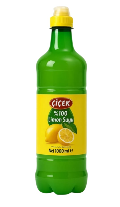 Cicek Limon Aromali Sos / Sitruunamehu 100% 1L PET - Salaattikastikkeet - 20038 - 1
