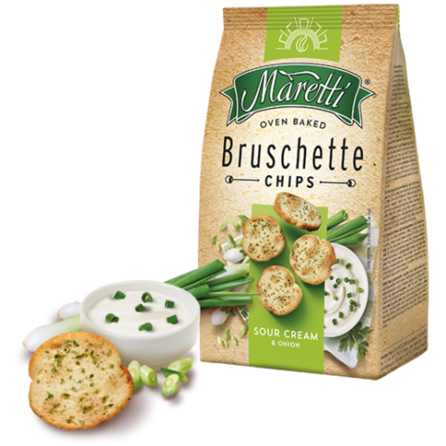 Maretti Bruschette/ Pahdettu leipää Smetana ja sipuli 150g - Täytekeksit ja vohvelit - 20558 - 1