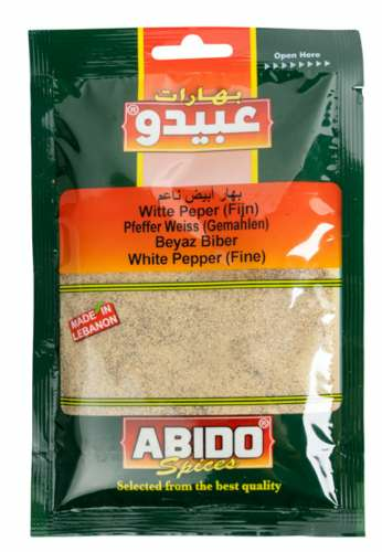 Abido Spices White Pepper (Fine)/ Valkopippuri 50g - Pippurit - 16078 - 1