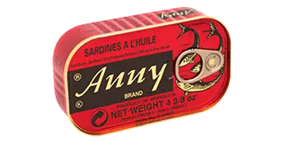Anny Sardine In Vegetable Oil/ Sardiini kasviöljyssä 125g - Kala- ja äyriäissäilykkeet - 10578 - 1