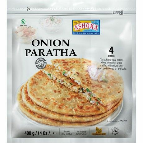 Ashoka Onion Paratha (4pcs) 400g - Suolaiset leivonnaiset - 13328 - 1