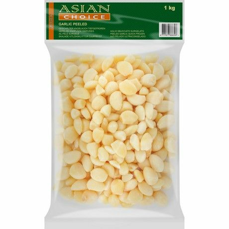 Asian Choice Garlic Peeled / Kuorittu valkosipuli 1kg - Pakaste vihannekset - 8578 - 1
