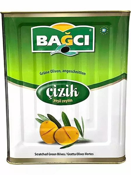 Bagci Cizik Yesil Zeytin / Rikottu vihreät oliivit 10kg - Oliivisäilykkeet - 608 - 1