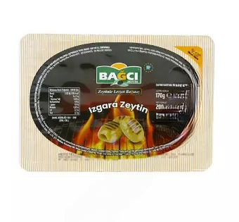 Bagci Izgara Yesil Zeytin / Grillatut oliivit 200g - Oliivisäilykkeet - 15178 - 1