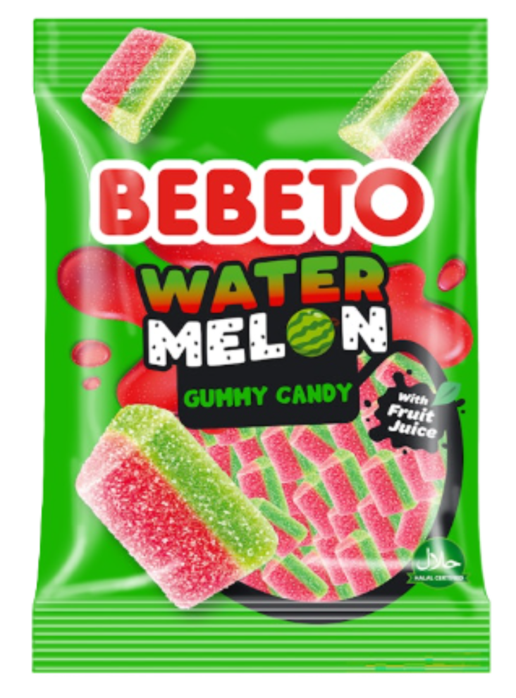 Bebeto Watermelon Karkkipussi 80g - Irtomakeiset - 818 - 1