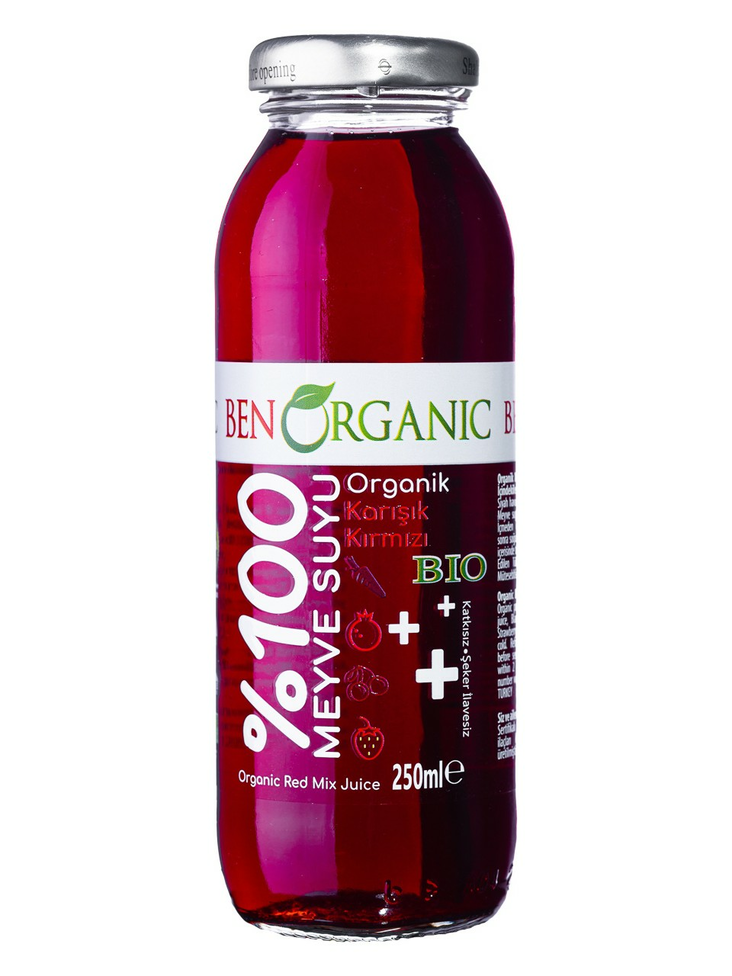 BenOrganic 100% Red Fruit Sekoitusmehu 250ml CAM - Täysmehut - 18128 - 1