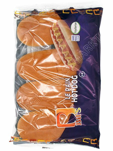 Bil's Hot Dog/ Hodarisämpylä 4x250g - Patongit ja sämpylät - 16868 - 1