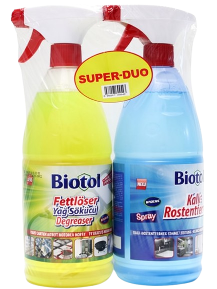 Biotol Super Duo Degreaser/ Rasvanpoistoaine + kalkkiruosteenpoisto 2x1L - Keittiön puhdistusaineet - 21058 - 1