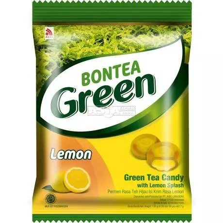 Bontea Green Tea Lemon Candy / Vihreä Tee sitruunakarkki 135g - Irtomakeiset - 10168 - 1