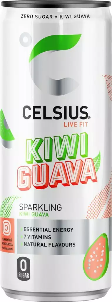 Celsius Kiwi Guava Energiajuoma 355ml - Energiajuomat - 12858 - 1