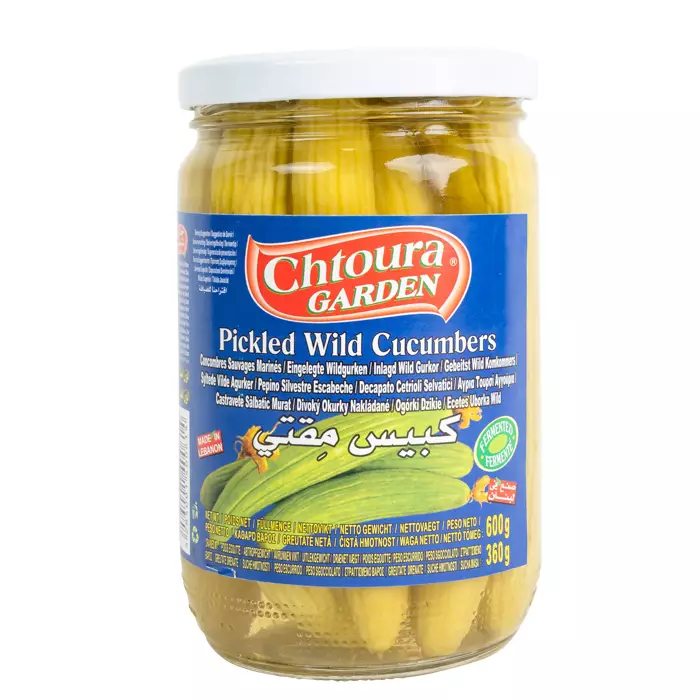 Chtoura Garden Pickled Wild Cucumbers / Marinoid. villit kurkut 600g CAM - Kurkkusäilykkeet - 11488 - 1