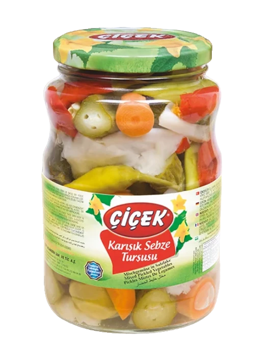 Cicek Turlu Tursu / Vihannessekoitus suolaliemessä 1600/900g CAM - Vihannessäilykkeet - 20728 - 1