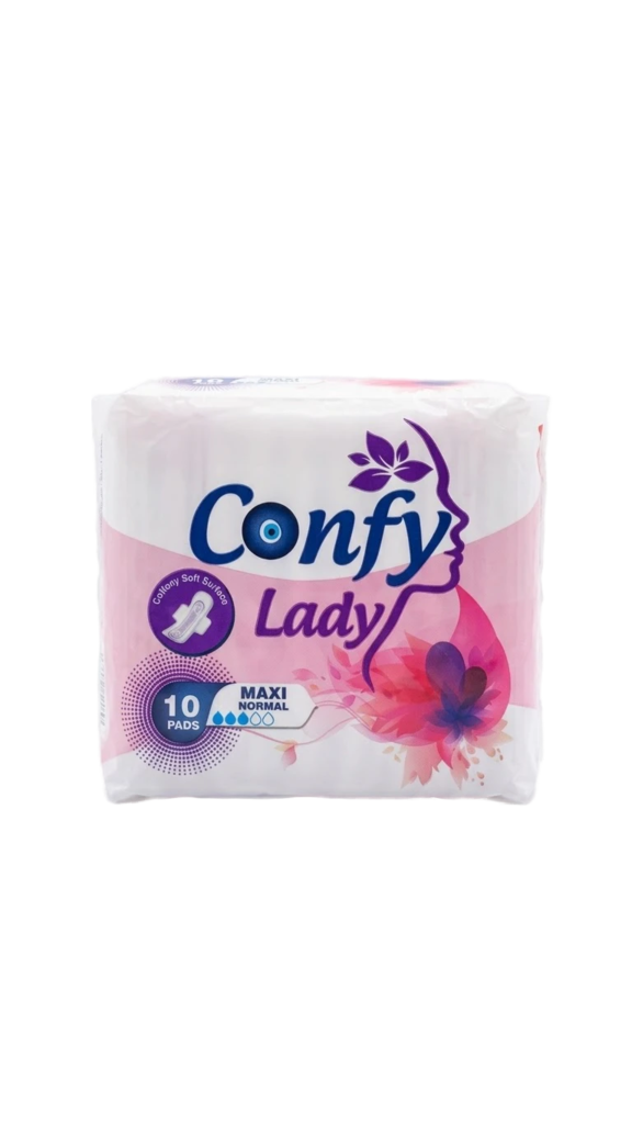 Confy Lady Hygienic Pad Maxi Normal/ Terveysside 10kpl - Hygieniatarvikkeet - 19618 - 1