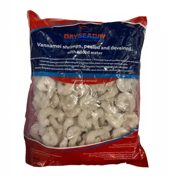 Dayseaday Vannamei Shrimps P&D with added water 26/30 1KG - Pakasteäyriäiset - 11018 - 1