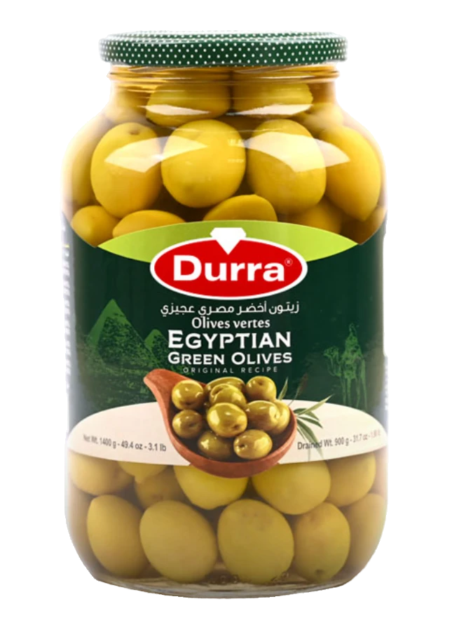 Durra Egyptian Green Olives/ Vihreä oliivi 720g CAM - Oliivisäilykkeet - 15508 - 1