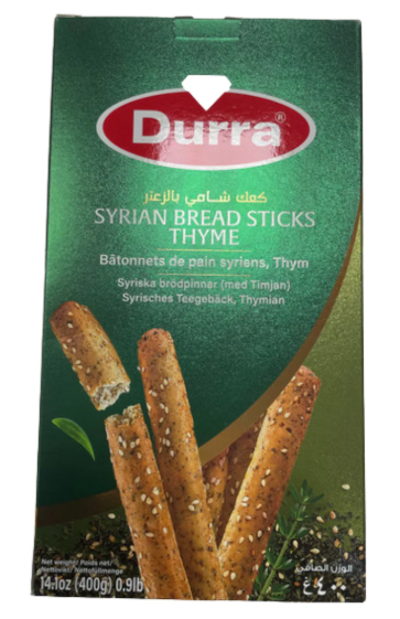 Durra Syrian Bread Sticks Thyme / Leipätikut timjamilla 400g - Täytekeksit ja vohvelit - 17288 - 1