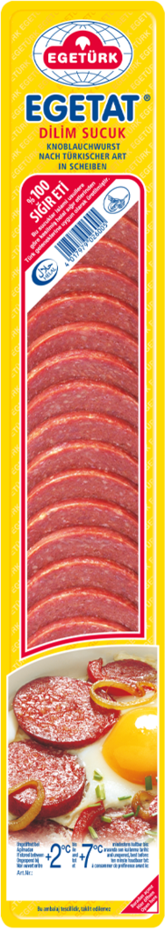 Egeturk Egetat Dilim Sucuk / Viipaloidut valkosipuli makkara 200g - Sucuk makkarat - 7388 - 1