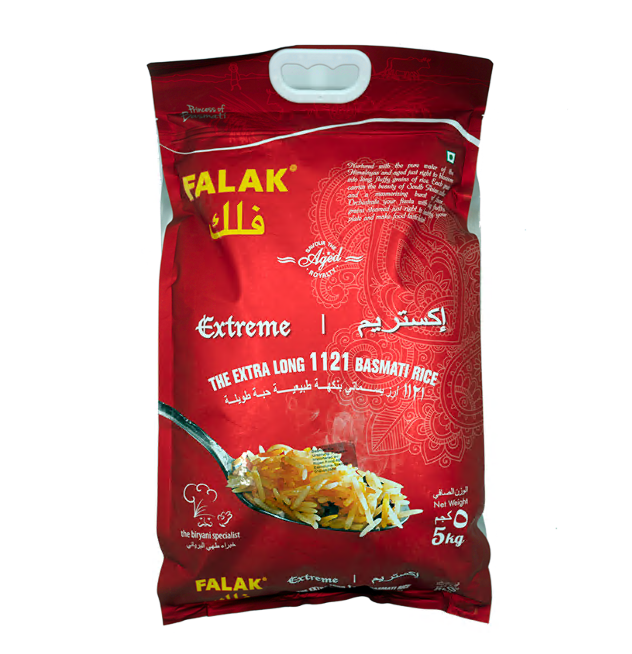Falak Extreme The Extra Long 1121 Basmati Rice / Basmatiriisi 5kg - Basmatiriisit - 2398 - 1