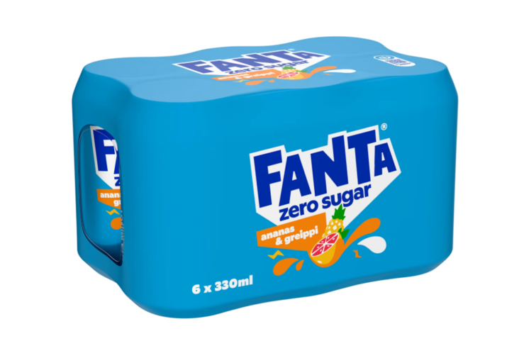 Fanta Zero Ananas & Greippi virvoitusjuoma 6X330ml TNK - Limonadit ja virvoitusjuomat - 19718 - 1