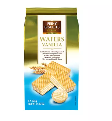 Feiny Biscuits Wafers Vanilla Keksi 450g - Täytekeksit ja vohvelit - 13898 - 1
